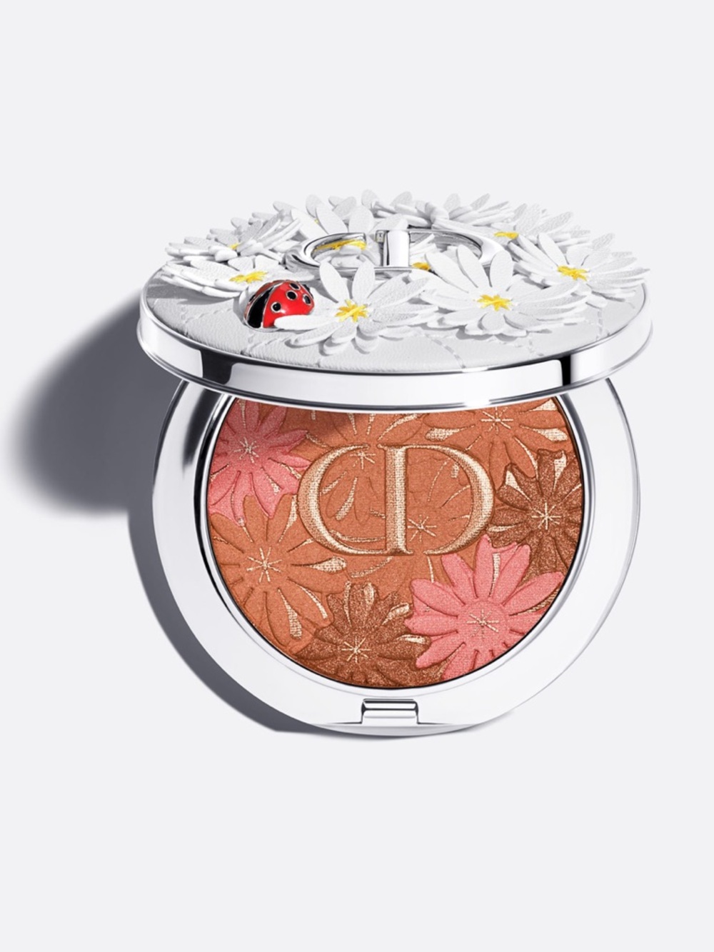 NEW Dior Pink Bronze Embossed Floral Bronzer Compact